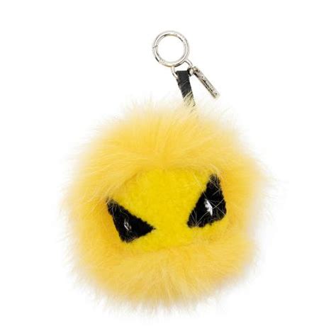 fendi fur eye bag charm